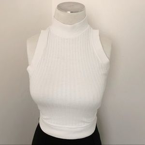 White turtle neck